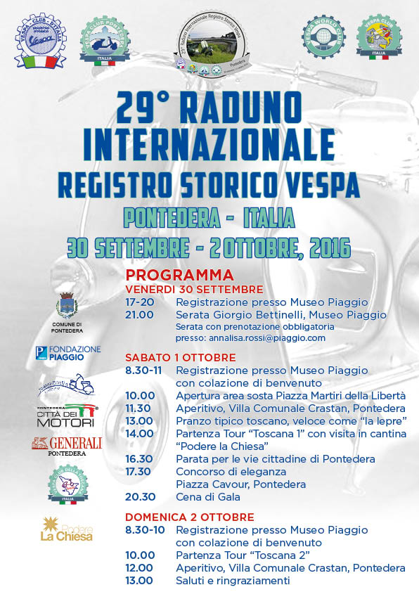 Registro Storico - Vespa 70 - Pontedera